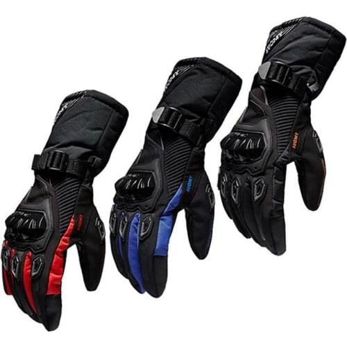 1 Pair Winter Motorcycle Gloves Waterproof And Warm Four Seasons Riding Motorcycle Rider Anti-Fall Cross-Country Gloves