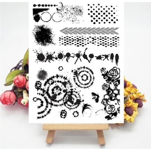 14x18CM Cellular Ink Transparent Seal Clear Stamps Silicone Seal Roller Stamps DIY Scrapbook Album / Card Production