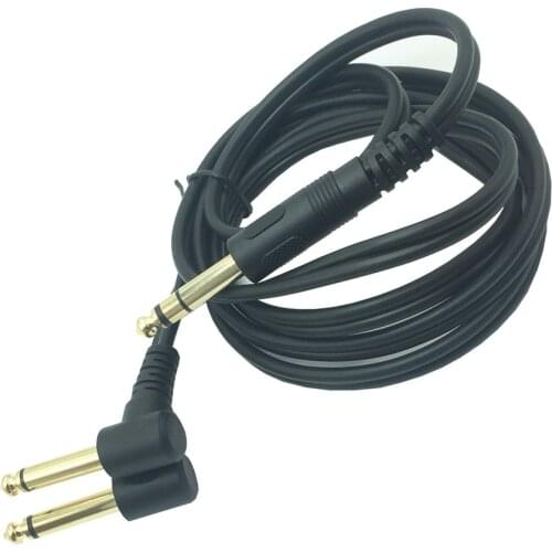 6.35mm 1/4 Inch Male TRS Stereo to Dual 6.35mm 1/4" Male Mono Y Splitter Audio Cable,Insert Cable TRS 1/4" to 2 x 6.35 TS 1/4"