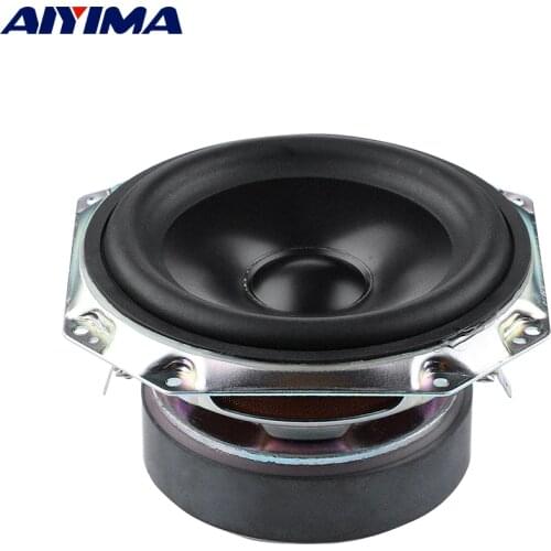 AIYIMA 1Pcs 5 Inch Mid-woofer Speaker 4 Ohm 40W Aluminum Cone Audio Sound Speaker Long Stroke Loudspeaker Home Theater Audio DIY