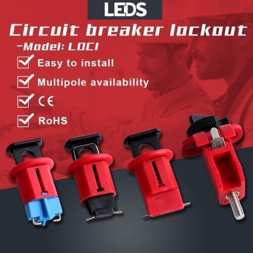 Circuit Breaker Lock Miniature Electrical Air Breaker Switch Handle Lockout MCB Isolation Lock Off LOTO Pinout LDC1