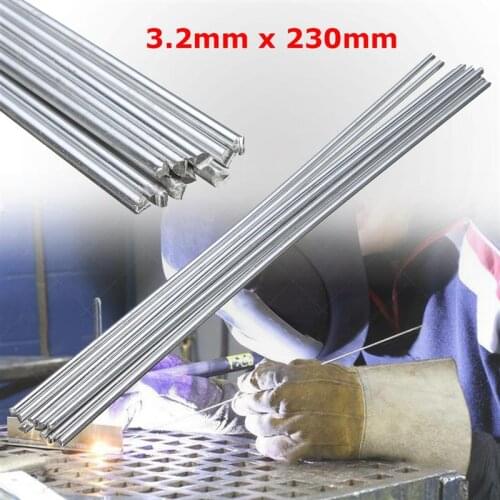Free shipping 10Pcs 3.2mmx 230mm Aluminum Welding Rods Low Temperature for Welder Machine Repair Working Tool