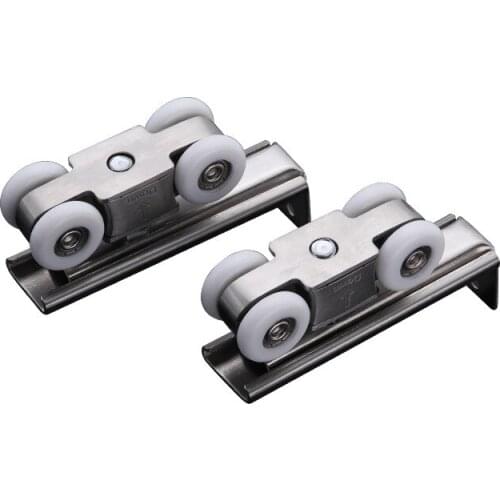 Silent Sliding Door Hanging Roller Pulley Toilet Rail Wheel Hanging Wheel Sliding Door Pulley Door and Window HardwareRolle Nap
