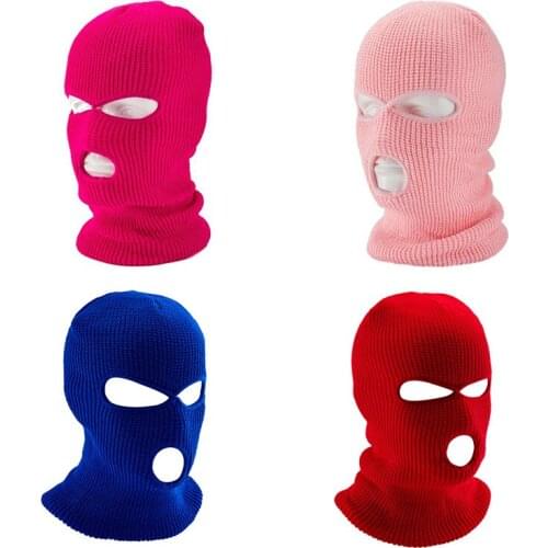 Colorful Knit Windproof Mask Hat Beanie Army Tactical CS Winter Outdoor Ski Bike Cycling Mask Hat Scarf Winter Warm Balaclava