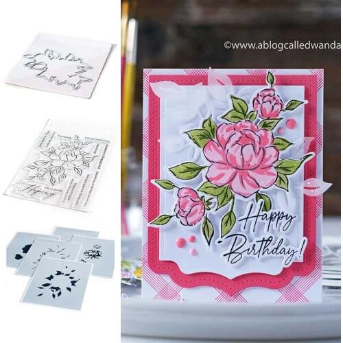 Flower Box Letter Metal Cutting Dies Stencils for DIY Scrapbooking Album Stamp Make Paper Card Embossing New Die Cut