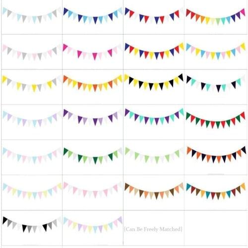 Pennant Bunting Banner Flags Party Decorations Kids Children Baby Boy Girl Bunting Room Classroom Decoration