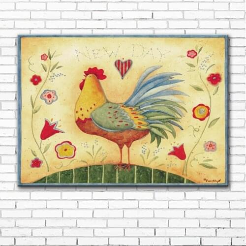 Cartoon Thanksgiving day flowers landscape canvas printings oil painting printed on canvas wall art decoration picture no frame