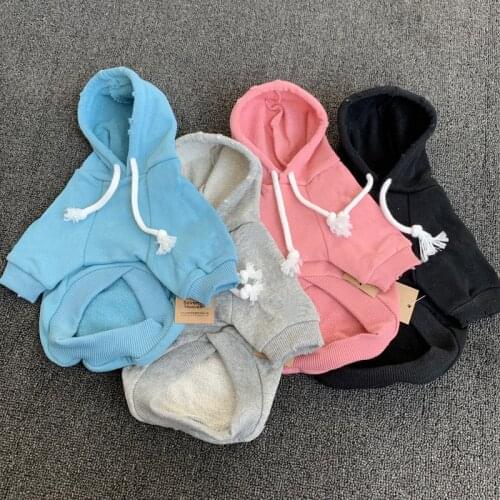 Fashion Cotton French Bulldog Autumn Warm Hoodies for Small Dogs Pets Clothing Chihuahua Pug Costume Yorkshire Apparel S-4XL