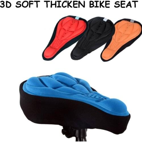 High Density Sponge 3D Soft Bike Seat Saddle Cycling Thicken Mat Cushion Cover Bicycle Road Bike Accessories Protective Gear