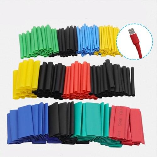 530 Pcs Color Heat Shrinkable Tube Set Insulating Sleeve Electrical Tape Home DIY Combination Pack Shrink Tube