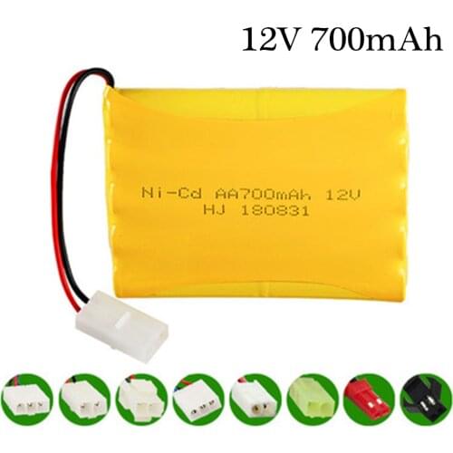 12v 700mah NiCD Battery For Rc toy Car Tanks Trains Robot Boat Gun Ni-CD AA 700mah 12v Rechargeable Battery 1Pcs