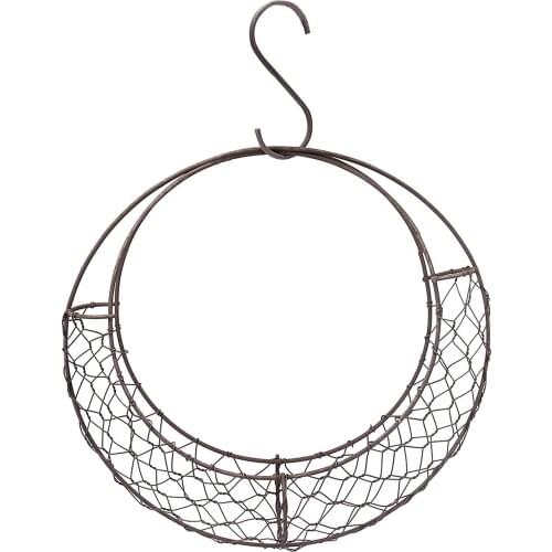 New Iron Wire Succulent Pot Moon Shaped Metal Hanging Planter Home Metal Hanging Pot Plant Hanger For Home Balcony Decoration