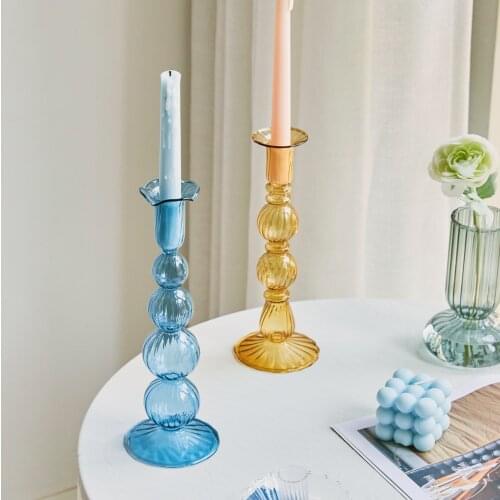 Artist Style Candle Holders Candlestick Wedding Table Centerpieces Fashion Decoration for Home Designers Crystal Glass