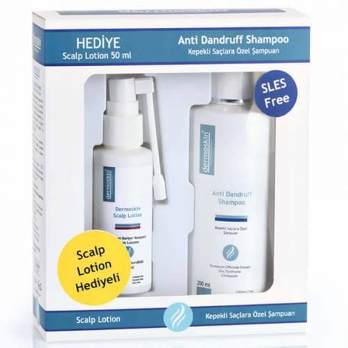 Dermoskin Anti Dandruff (Dandruff) Shampoo 200ml + Scalp Lotion 50 ml Gift