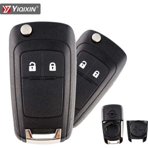 YIQIXIN Flip Folding Remote Key Shell Fob Case For Opel/Vauxhall Astra J Vectra C Corsa E Insignia Zafira 2009-2016 Replacement
