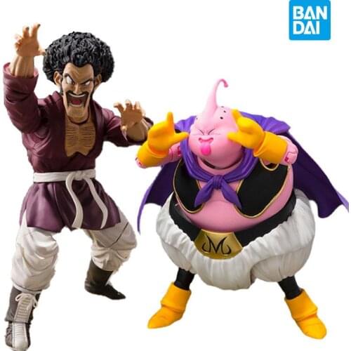 Soul Limited Bandai Original Shf Dragon Ball Z Figures Majin Buu Mr. Satan Action Pvc Anime Figure Model Toys for Kids Gift