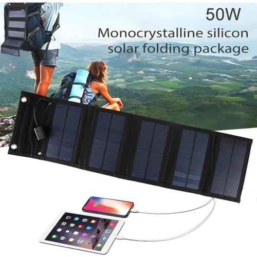 USB Foldable Solar Panel Portable Flexible Small Waterproof 5V Folding Solar Panels Cells For Mobile Phone Hone Battery Charger