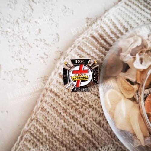 Wholesale Masonic Lapel Pins Badge Mason Freemason LPM074 Knight Templar 1.9cm