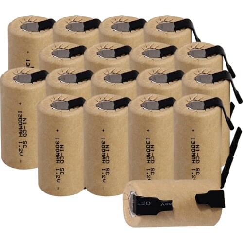 Lowest price 24 piece SC battery 1.2v batteries rechargeable 1300mAh nicd battery for power tools akkumulator