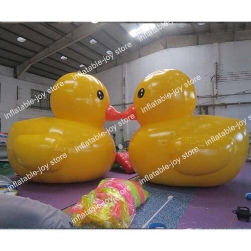 Free ship,Giant Duck Inflatable Toy Float,3M/4M/5M inflatable big duck pool, Commercial water fun pool toys with air pump
