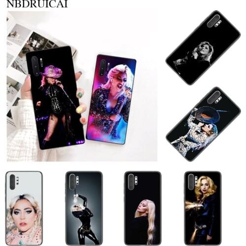 PENGHUWAN Lady Gaga Beautifu Bling Cute Phone Case for Samsung Note 3 4 5 7 8 9 10 pro M10 20 30