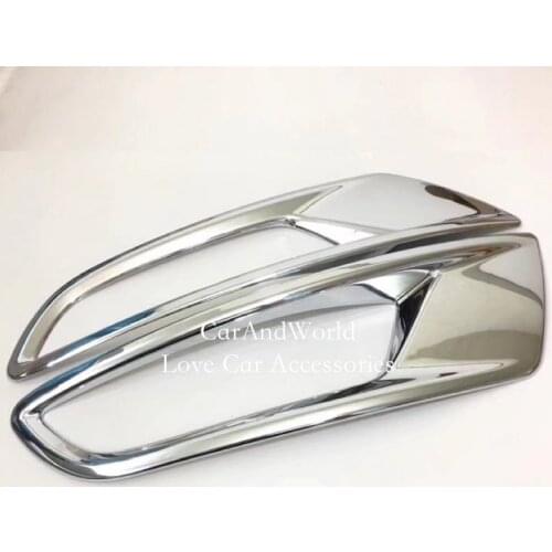 For 2017 2018 Mazda CX-3 CX3 Rear Fog Light Cover Tail Lamp Trims ABS Chrome Stickers CX 3 Car styling Accessories