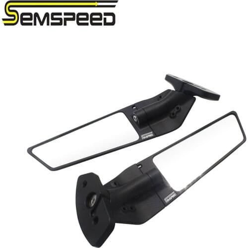 For Suzuki Modified Motorcycle Rearview Mirrors Wind Swivel Wing Multi-angle Adjustable Rotating Mirror GSXR600 GSXR750 GSXR1000