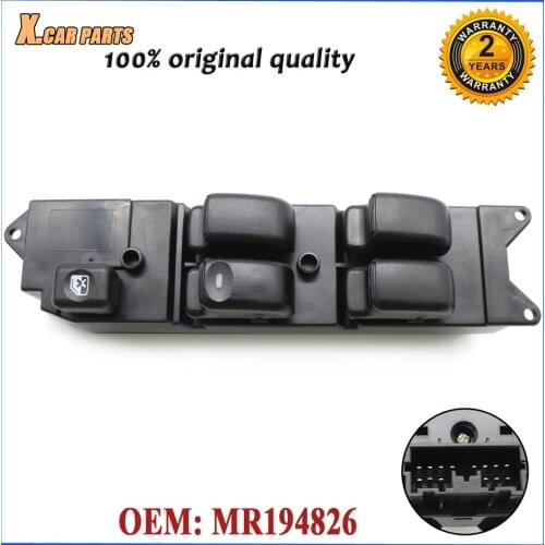 Electric Power Window Master Switch Front Left Driver Side MR194826 For Mitsubishi Lancer Pajero Outlander L-200 Magnum