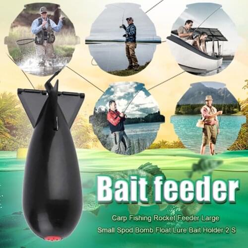 Carp Fishing Bait Lure Holder Float Throw Fishing Gear Container Rockets Feeders Outdoor Fishing Portable Accessories