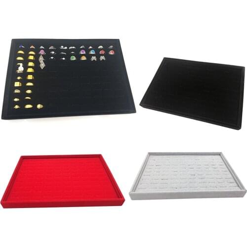 Ring Earrings Insert Tray Pad Display Showcase Hobby Collection Retailer Box