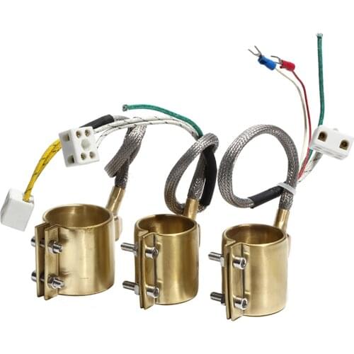 32mm Inner Diameter 30~60mm Height Brass Band Heater 110V/220V/380V 140W/220W/270W Fully Enclosed Electric Heating Ring