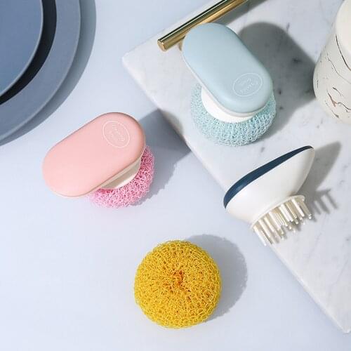Multifunctional Nano Fiber Cleaning Brush Dishwashing Scratch Free Dish Scrubber Kitchen Gadgets Clean Tools