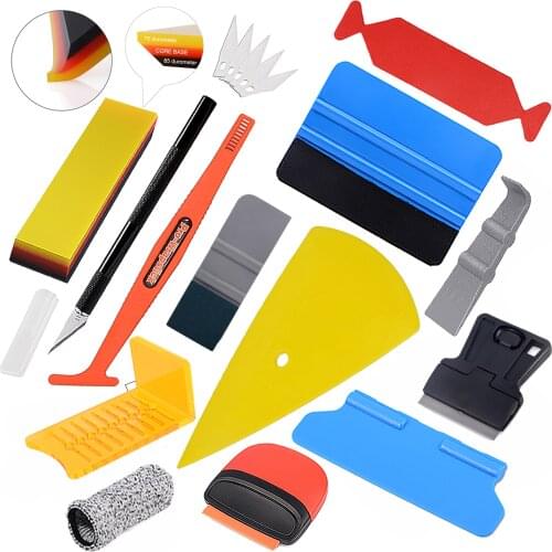 EHDIS Vinyl Wrap Film Tools Kit Window Tint Carbon Fiber Decal Knife Cutter Car Wrapping Sticker Rubber Scraper Magnet Squeegee