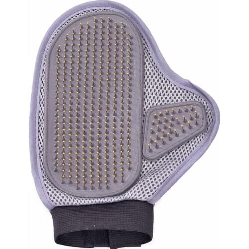 Brand new Pet Groomimg Gentle Efficient Double Side Bath Massage Hair Clean For Large Dog Gloves High Quality Pet Dog suppliers