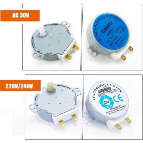 Mini Microwave Turntable Turn Table Motor Synchronous Motor SM16T AC30V for Galanz Microwave 220V 240V TYJ50-8A7 Alarm System