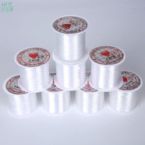 0.2/0.25/0.3/0.35/0.4/0.45/0.5/0.6mm 20-100m Transparent Non-Stretch Fish Line Wire Nylon String Beading For Making Necklace DIY
