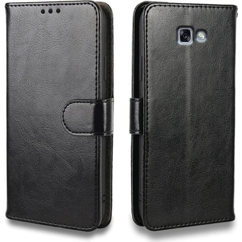 Luxury Leather Flip Case For Samsung Galaxy A7 A3 A5 A6 A8 Plus 2017 2018 2016 Case Wallet Card Stand TPU silicone Cover