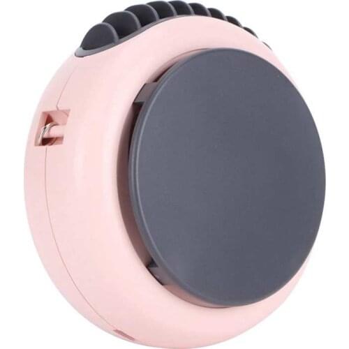 Pink USB Fan Sturdy and Durable Small and Portable Free Bladeless Fan for Traveling Sports Office Reading