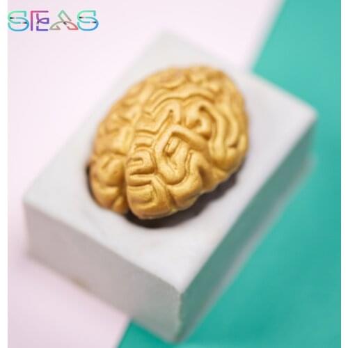 DIY Halloween Heart Brain Silicone Mold Resin Kitchen Baking Tool Pastry Cake Fondant Moulds Dessert Chocolate Lace Decoration