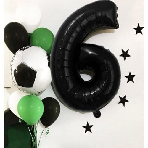Football Birthday Party Decorations Kids Soccer Party Supplies Green Latex Balloon For Football Party Decoration Kids Boy Gifts