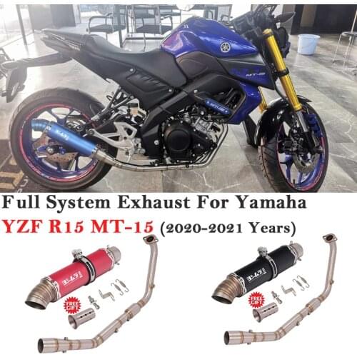 Full System Motorcycle Yoshimura Exhaust Escape For Yamaha YZF R15 MT-15 MT15 2020 2021 Modify Front Link Pipe Muffler DB Killer