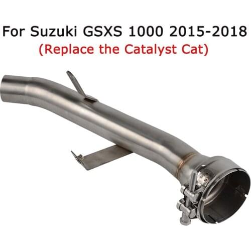 For Suzuki GSX-S 1000 GSXS 1000 2015-2018 Motorcycle Middle Link Pipe Stainless Steel Replace of Catalyst Cat Original System