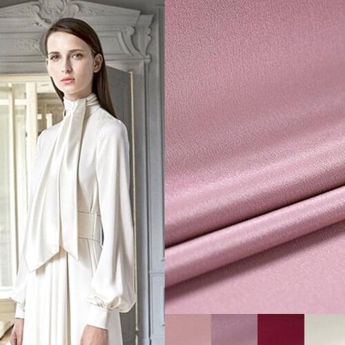 114CM Wide 30MM Solid Color Heavy Silk Fabric for Spring and Summer Dress Blouse E396