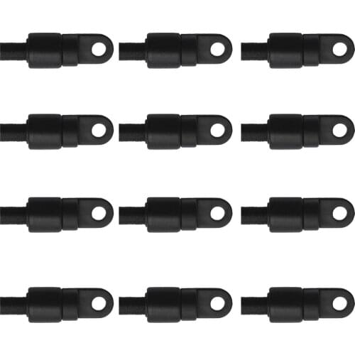 12pcs Durable 6mm Bungee Shock Cord Fixed Terminal End Kayak Canoe Rafting