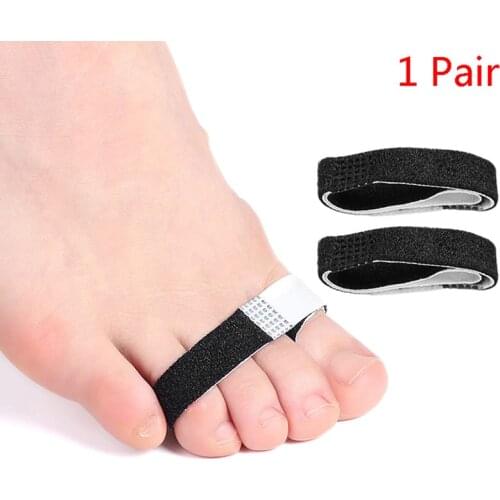 2 Pcs Toe Finger Straightener Hallux Valgus Corrector Bandage Toe Separator Wrap New