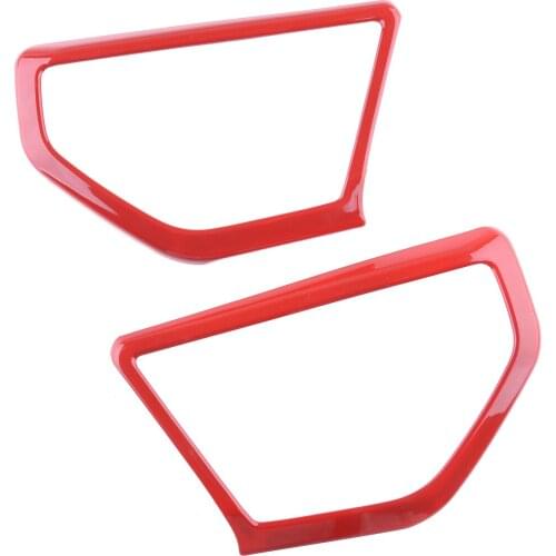 2pcs Red ABS A-pillar Speaker Cover Decor Trim Bezel fit for Jeep Wrangler JL JLU 2018 2019 2020 Car Accessories