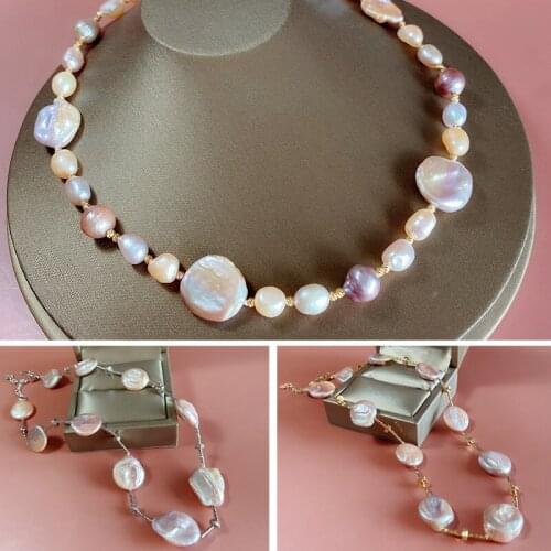 2021 Fashion Natural Baroque Freshwater Pearl Necklace Party Luxury Jewery for Women Gift Handmade Choker Necklace Accessories