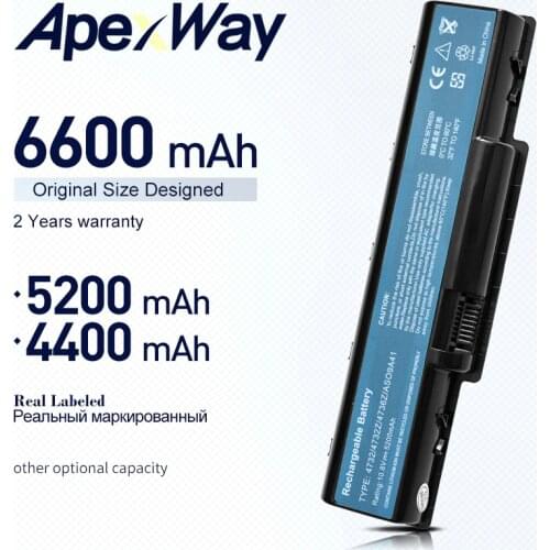 ApexWay laptop battery for Acer Aspire 5732 4732Z 5516 5517 AS09A31 AS09A41 AS09A51 AS09A61 AS09A71 AS09A75 Emachine D525 D725