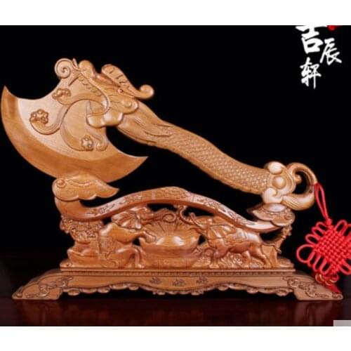 Ruyi base model Peach axe Move things. Jared. dragon head Axe wood carving Get married. Sitting elephant Home Accessories