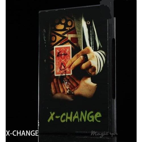 Free Shipping X Change (DVD And Gimmick),Card Magic,Stage Magic Trick,Close Up,Street,Mentalism,Illusions,Accessories